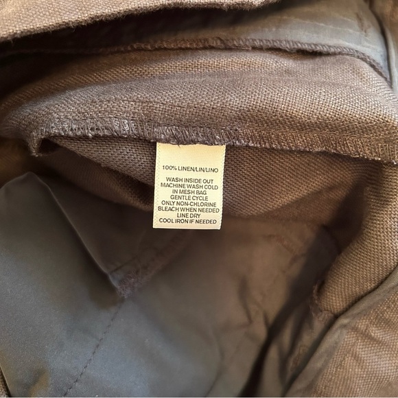 NWT, Ann Taylor Loft Women’s Julie 100% Linen Trousers in Navy Blue, Size 4 - Picture 7 of 8